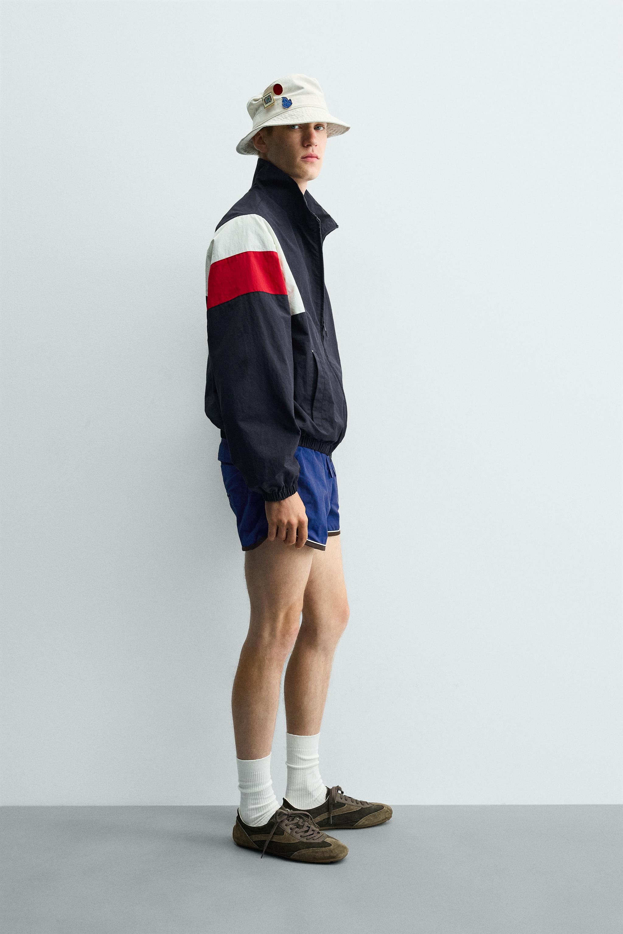 VESTE TECHNIQUE COLOR BLOCK RÉTRO